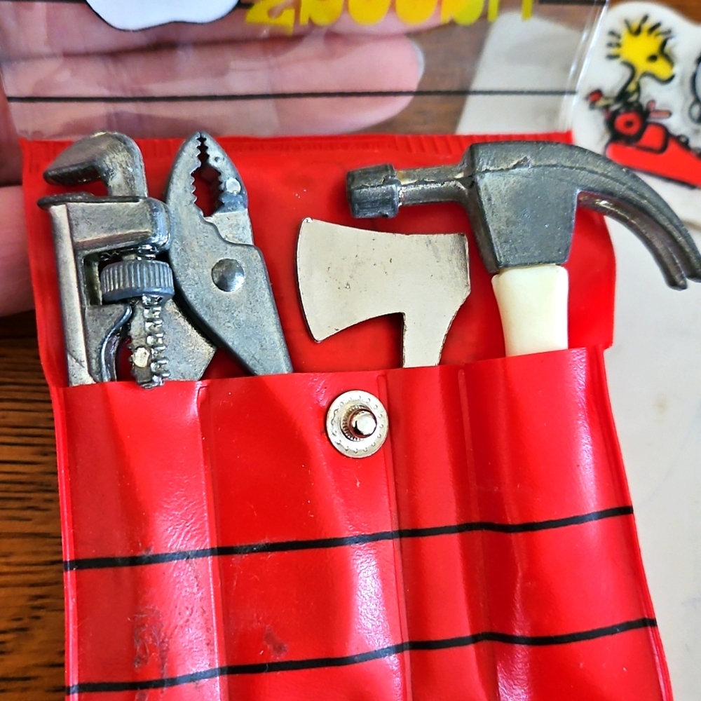 Snoopy Pocket Pal, Tool Set, Stationery, Scissors Lot 1980s Toys Vintage Peanuts - Picture 4 of 8